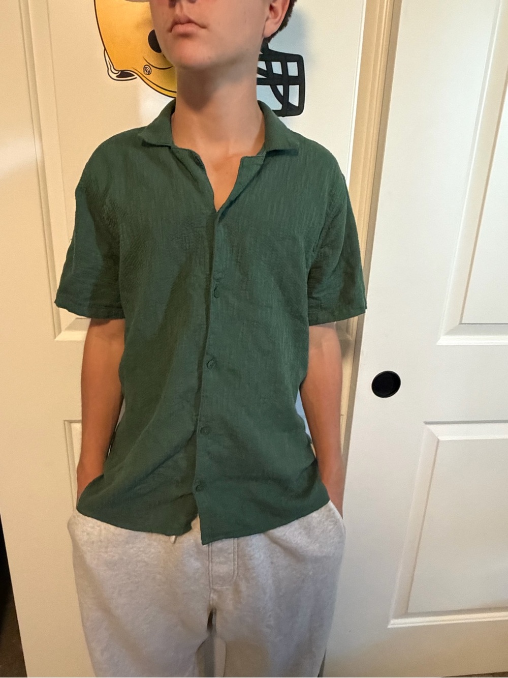 Hollister button down short sleeve shirt
